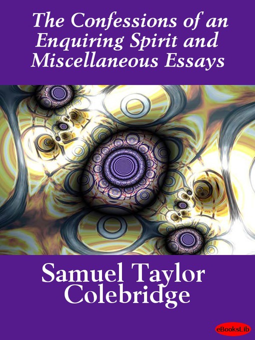 Cover image for The Confessions of an Enquiring Spirit and Miscellaneous Essays